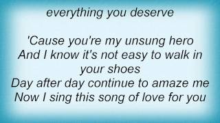 Tina Arena - Unsung Hero Lyrics