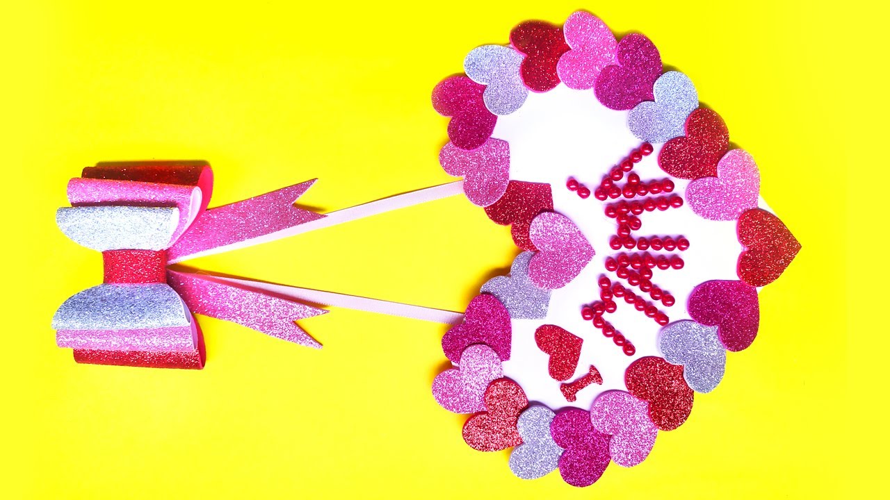 ❤️PARA EL DÍA DE LA MADRE (HERMOSO CORAZÓN COLGANTE DE GOMA EVA) - MANUALIDADES PARA MAMÁ CON AMOR