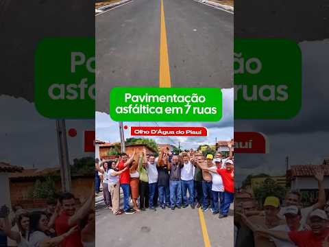 Olho d’Água do Piauí, com seus 3 mil habitantes, já está na terceira etapa de asfaltamento urbano