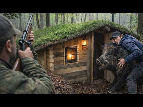 Rescued a wild boar from a poacher and finished building a forest hut