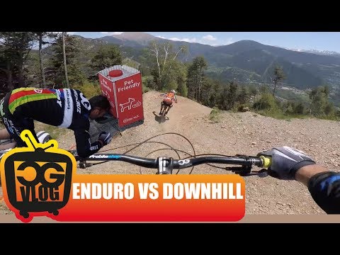 RIDING a WORLD CUP Downhill Track On MY ENDURO Mountain Bike - Vallnord Bikepark - CG VLOG #189
