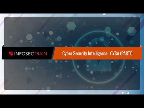 Cyber Security Intelligence CYSA PART 1 Online Training Video Tutorial | InfosecTrain
