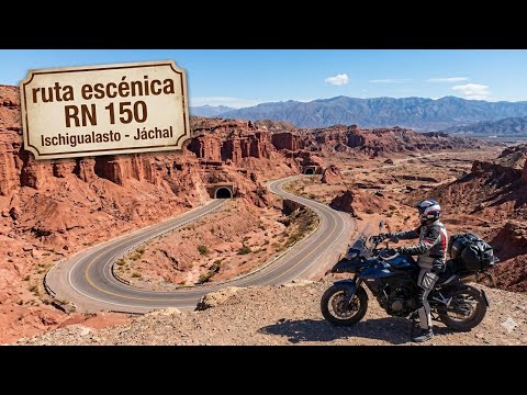 Ruta escénica RN150 desde Ischigualasto hasta Jáchal | MotoViaje a San Juan | Parte 6