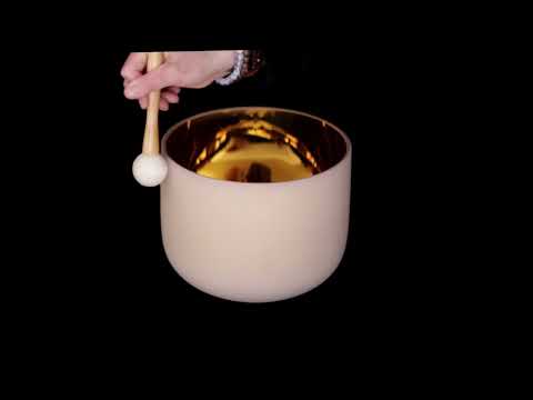 9" G Perfect Pitch Gold Crystal Singing Bowl - (Example) - Unlimited Singing Bowls