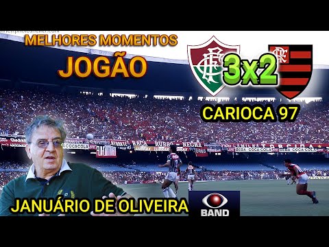 Fluminense 3 x 2 Flamengo Narração JANUÁRIO DE OLIVEIRA Carioca 97