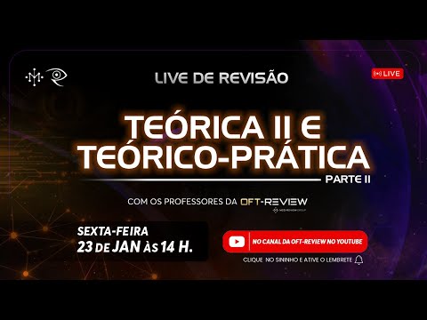 Live de Revisão Teórica II + Teórico Prática Parte 2