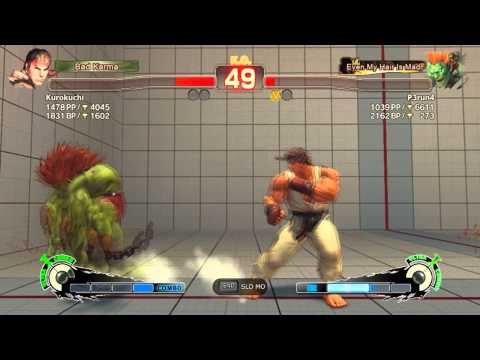 SSF4 AE OVERPOWERED BLANKA COMBO UNBLOCKABLE