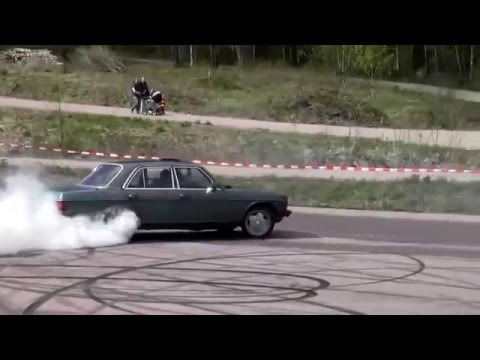 Legendary Diesel Mercedes W123 + SCANIA turbine @ Eastern European Drift Championship