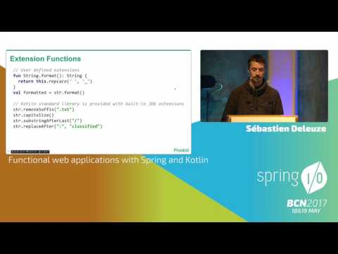 Image thumbnail for talk Functional web applications with Spring and Kotlin