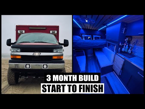 Ambulance Conversion - 90 Days in 10 Minutes! - Full Build