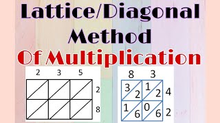Lattice/Diagonal Method of Multiplication|Class 3rd, 4th|Class 8th