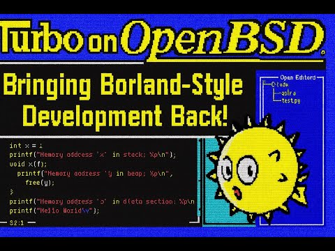 Turbo on OpenBSD: bringing Borland style Turbo C++/Pascal back!