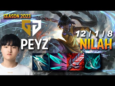 GEN Peyz NILAH vs ZERI ADC - KR Ranked