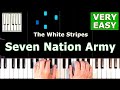 The White Stripes Seven Nation Army Beginner Piano Tutorial
