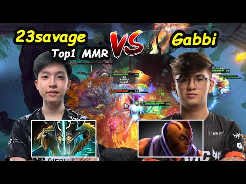 Fnatic 23savage [Juggernaut] Top1 MMR vs TNC Gabbi [Anti Mage] Monster Carry Dota 2 pro Gameplay