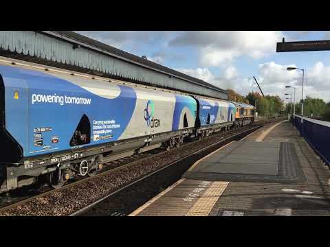 The Sweet Smell of Wood Chippings in the Morning - 66708 "Jayne" on 6E09 Drax Biomass at Northwich