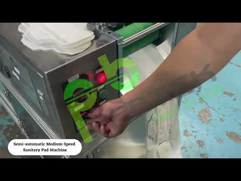 Semi Automatic Medium Sanitary pad Making Machine
