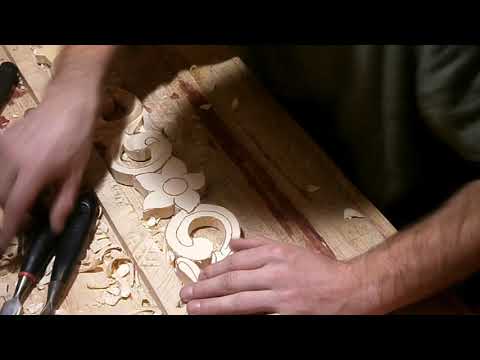 Резьба по дерву. Сервант. Видео№6.