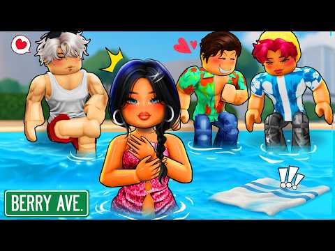 I FELL IN LOVE With a BAD BOY BILLIONAIRE in the SUMMER POOL?!| Berry Avenue Story
