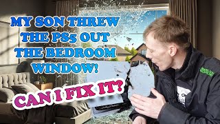 My Son Threw The PlayStation 5 20 FEET Out The Bedroom Window! Can I Fix It?