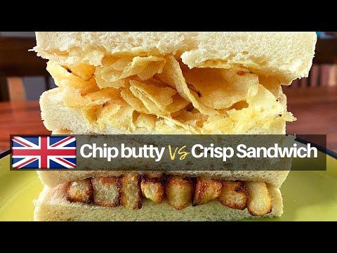 클래식한 영국 스낵 만들기.(칩 버티 & 크리스피 샌드위치). How to make British snacks- Chip butty vs Crisp sandwich.