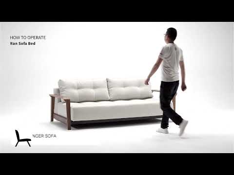 Ran Deluxe Excess Lounger Fabric Sofa Bed by Innovation Living Furniture