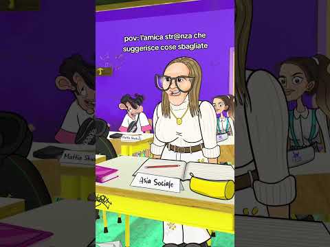 LA SUGGERITRICE📢 #maleduclasse #cartoneanimato #scuola