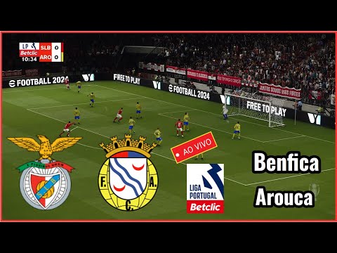 SL Benfica vs FC Arouca Live Portugal League Game Football Simulation Gameplay PC