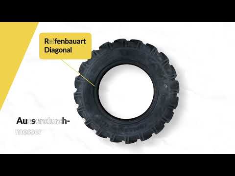 BKT AS-504 TT Traktorreifen 6.00-16 6PR 95A8 Zuverlässige Reifen für landwirtschaftliche Anwendungen