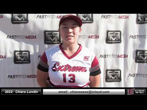 2022 Chiara Wess Lundin 4.0 GPA - Catcher and Third Base Softball Skills Video - Extreme Fastpitch
