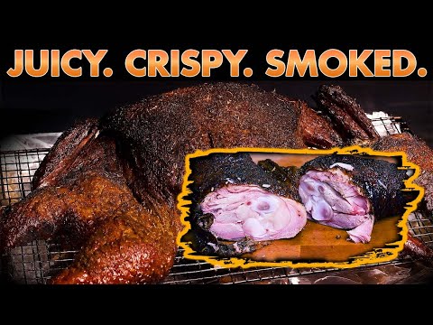 Dry Brined & Spatchcocked Smoked Turkey Recipe | Juicy and Crispy