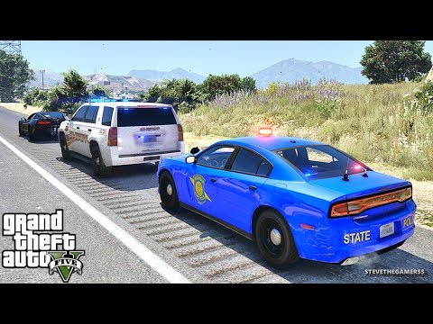 GTA 5 MODS LSPDFR 910 - MICHIGAN STATE PATROL!!! (GTA 5 REAL LIFE PC MOD)