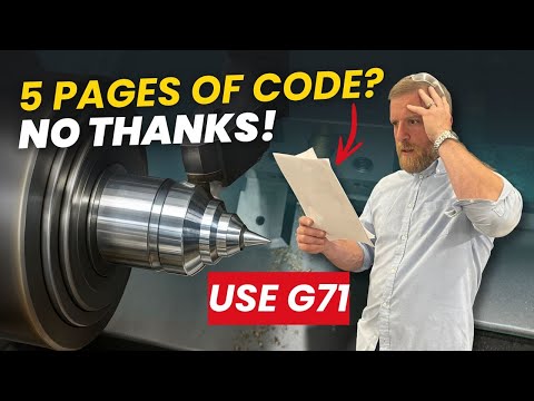 Stop Wasting Time on Long CNC Lathe Code – Try G71 | The Lathe Lab Ep.8