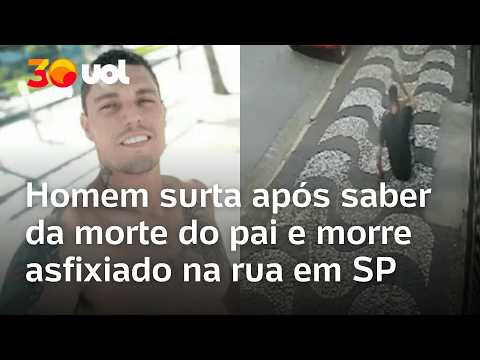Homem morre asfixiado após ser imobilizado durante surto em rua de Santos (SP)