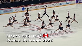 Nova Senior 🇨🇦 FS - World Synchro 2025 - Synchronized skating