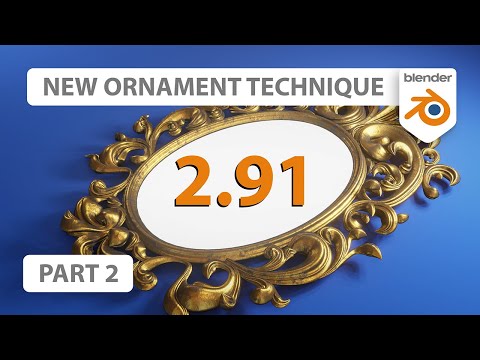 New Ornament Technique in Blender 2.91 | Part 2 of 2: Curve Modeling