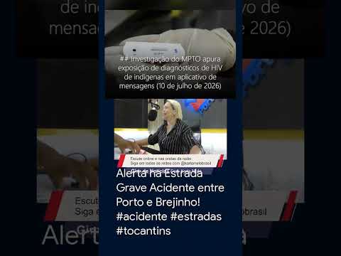 Alerta na Estrada Grave Acidente entre Porto e Brejinho! #acidente #estradas #tocantins