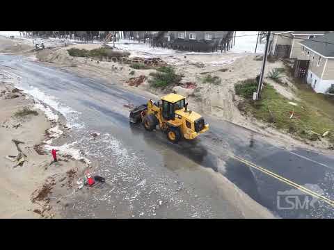 10-12-2025 Buxton, NC - Hwy 12 Over wash - Homes Damaged by Waves - Drone -4K