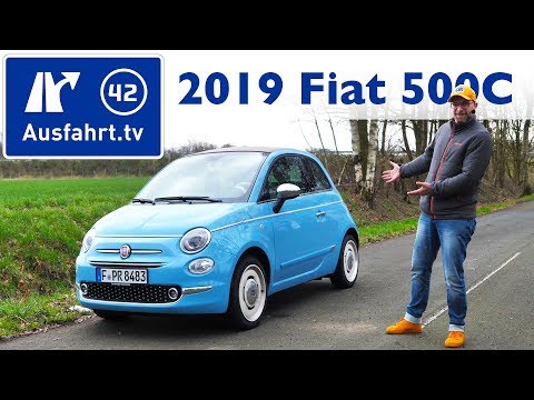 2019 Fiat 500 C 1.2 L Spiaggina`58  - Kaufberatung, Test deutsch, Review, Fahrbericht Ausfahrt.tv