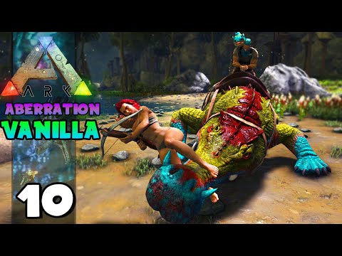 MATANDO TUDO COM OS CROCODILOS!!! ARK: ABERRATION (VANILLA) 10