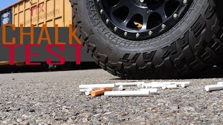 You NEED to do this when you get new tires!! || Chalk Test for Vehicle Tires
