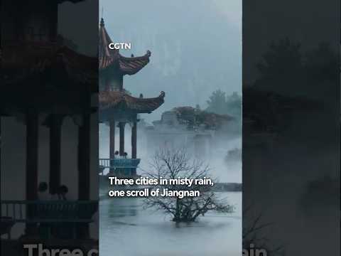 Three cities in misty rain, one scroll of Jiangnan #chinaseen