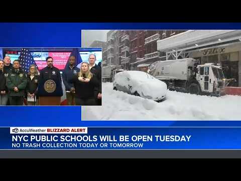 Blizzard update: NYC Public Schools will reopen Tuesday