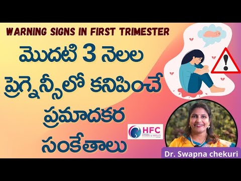 మొదటి 3 నెలల ప్రెగ్నెన్సీలో ప్రమాదకర సంకేతాలు | Warning Signs In First Trimester Of Pregnancy | HFC