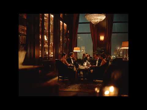 1920s Jazz Lounge Ambience  ///  Rain, Soft Jazz & Ambient Cafe Sounds for Relaxing & Studying