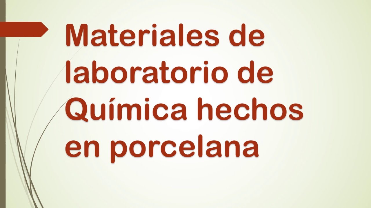 Materiales de laboratorio de Quimica Porcelana