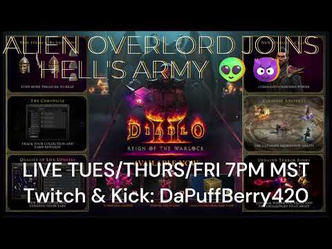 Diablo 2: Reign of the Warlock - NEW Warlock Class First Look! (Day 1 Alien Overlord Gameplay)