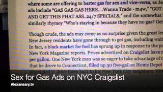 Sex For Gas Ads on NYC Craigslist