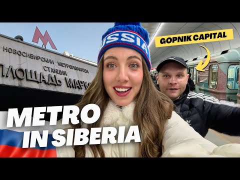 Crazy Russian Metro of Novosibirsk: Trying $0.5 ride in Siberia! 🇷🇺