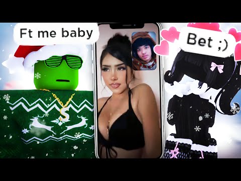 FaceTiming Random Girls In Roblox ON CHRISTMAS